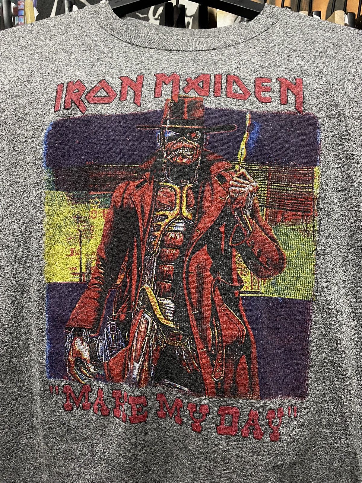 Vintage 90’s Vintage Iron Maiden Band Tee Shirt Medium Size US M / EU 48-50 / 2 - 5 Thumbnail