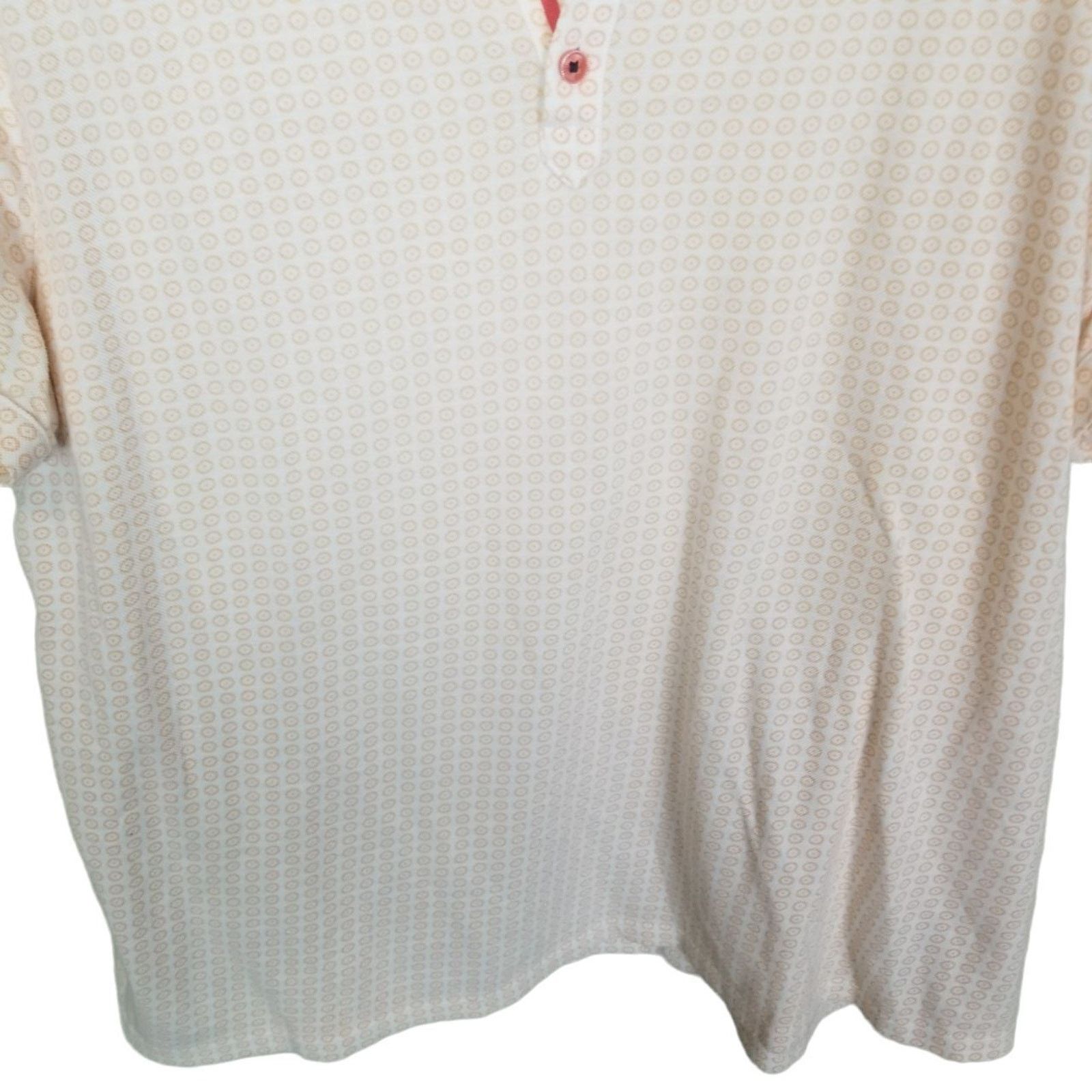 Ted Baker Ted Baker Mens Geometric Polo Shirt Size 4 Large Preppy Size US L / EU 52-54 / 3 - 3 Thumbnail