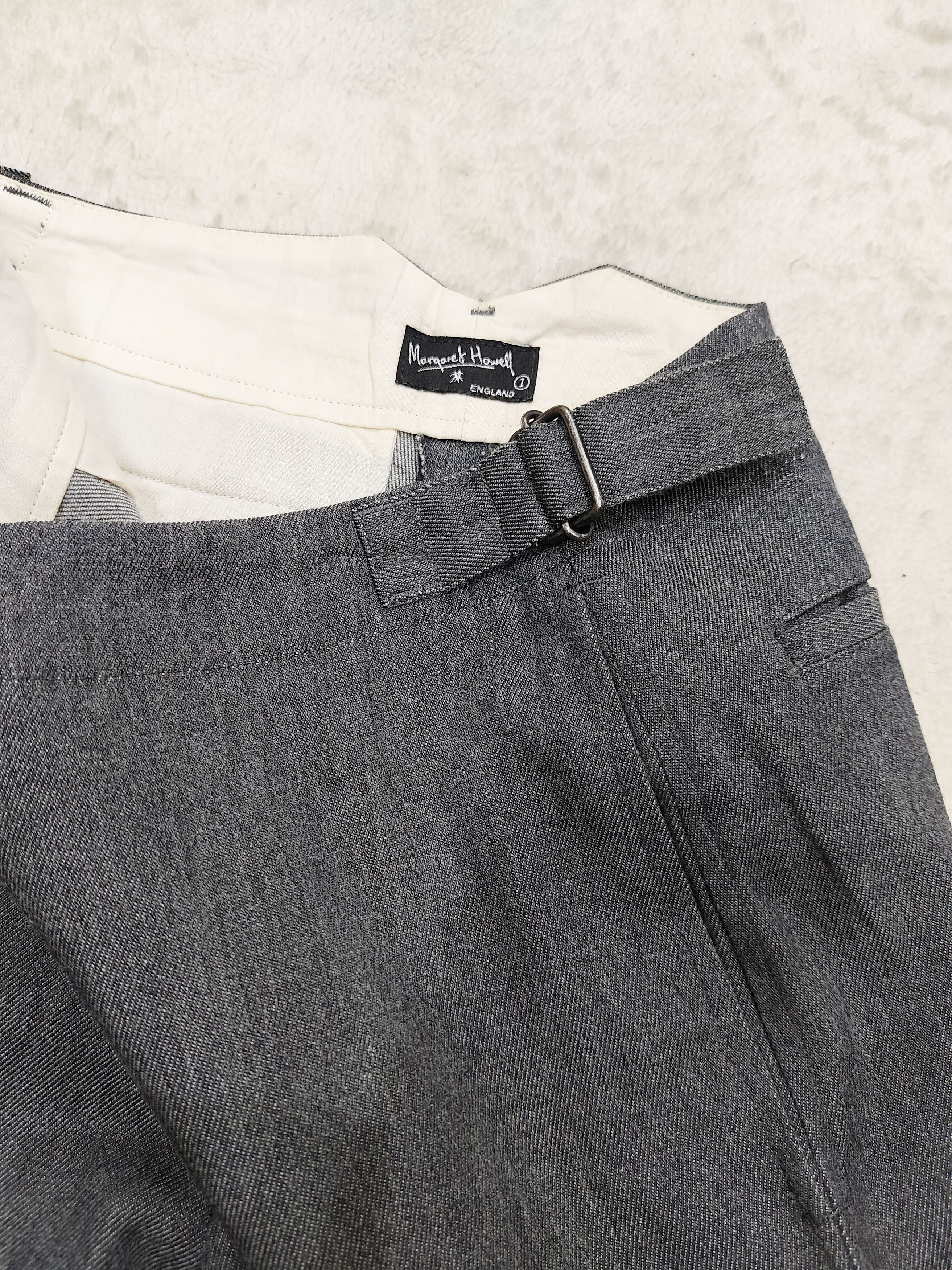 Margaret Howell 90s Margaret Howell- Tailoring Side Strap Wool Trousers Size 28" / US 6 / IT 42 - 4 Thumbnail