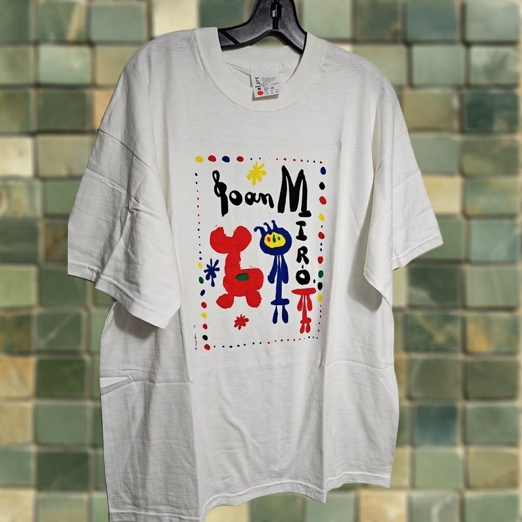 Vintage VINTAGE Miro Y2K Shirt XL Men Art Graphic Tee Black White Size US XL / EU 56 / 4 - 1 Thumbnail