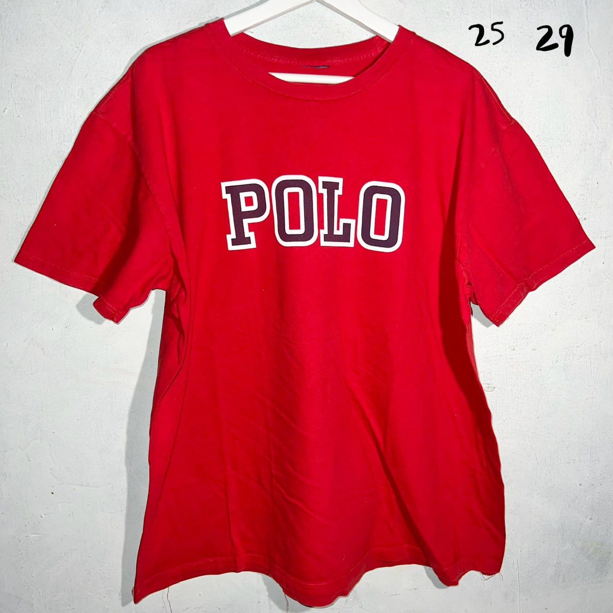 Polo Ralph Lauren 90s Vintage Polo Spell Out Logo Ralph Lauren T-Shirt Size US XL / EU 56 / 4 - 1 Thumbnail