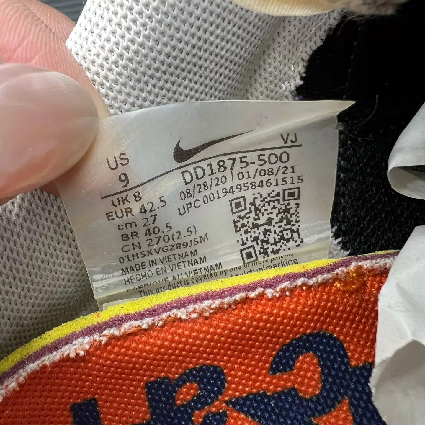 Sacai sacai x Nike vaporwaffle Purple Gold men's 42.5 Size US 9.5 / EU 42-43 - 8 Thumbnail