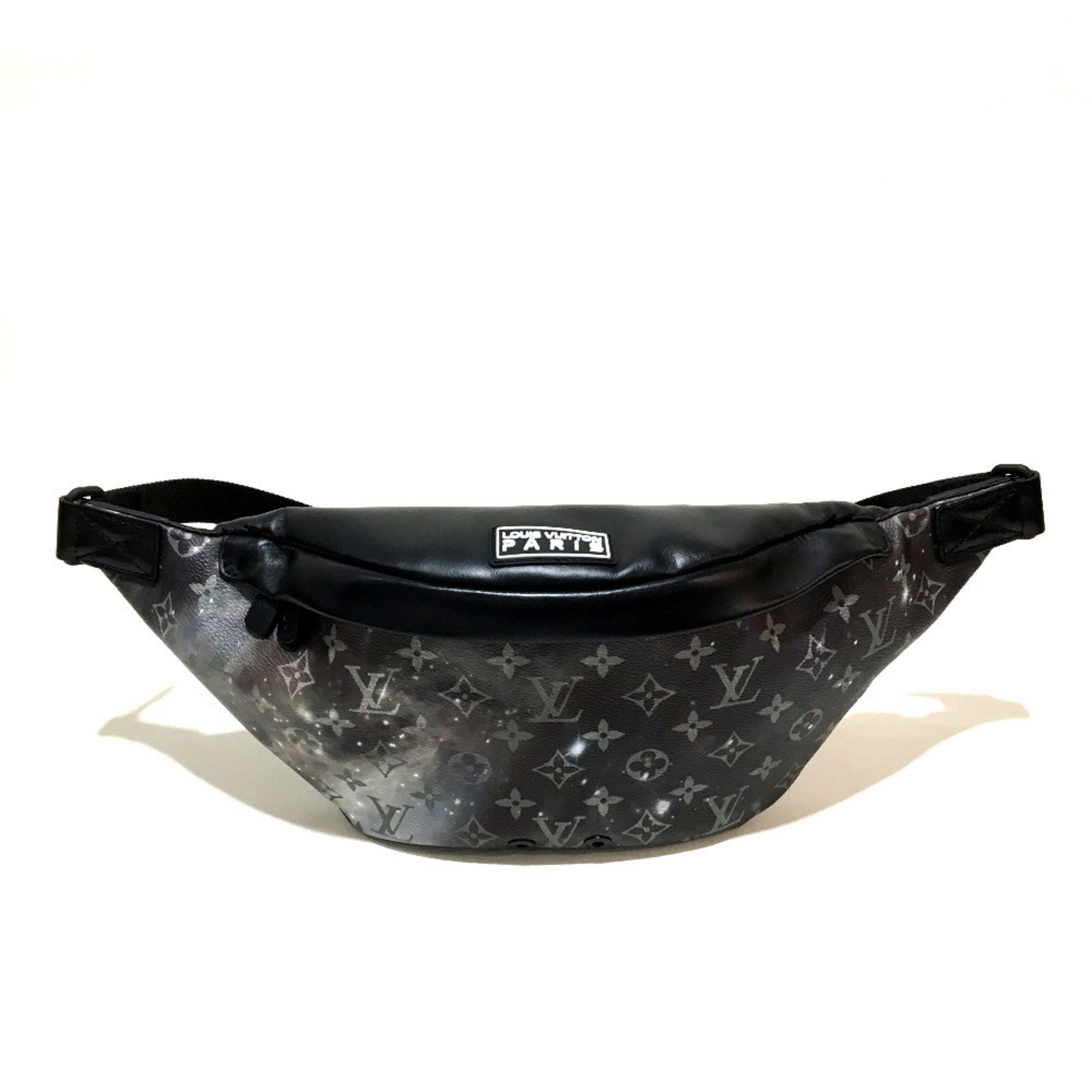 Louis Vuitton LOUIS VUITTON M44444 Monogram Galaxy Discovery Bum Bag Waist Body Canvas Leather Men's Silver x Black Size ONE SIZE - 1 Thumbnail