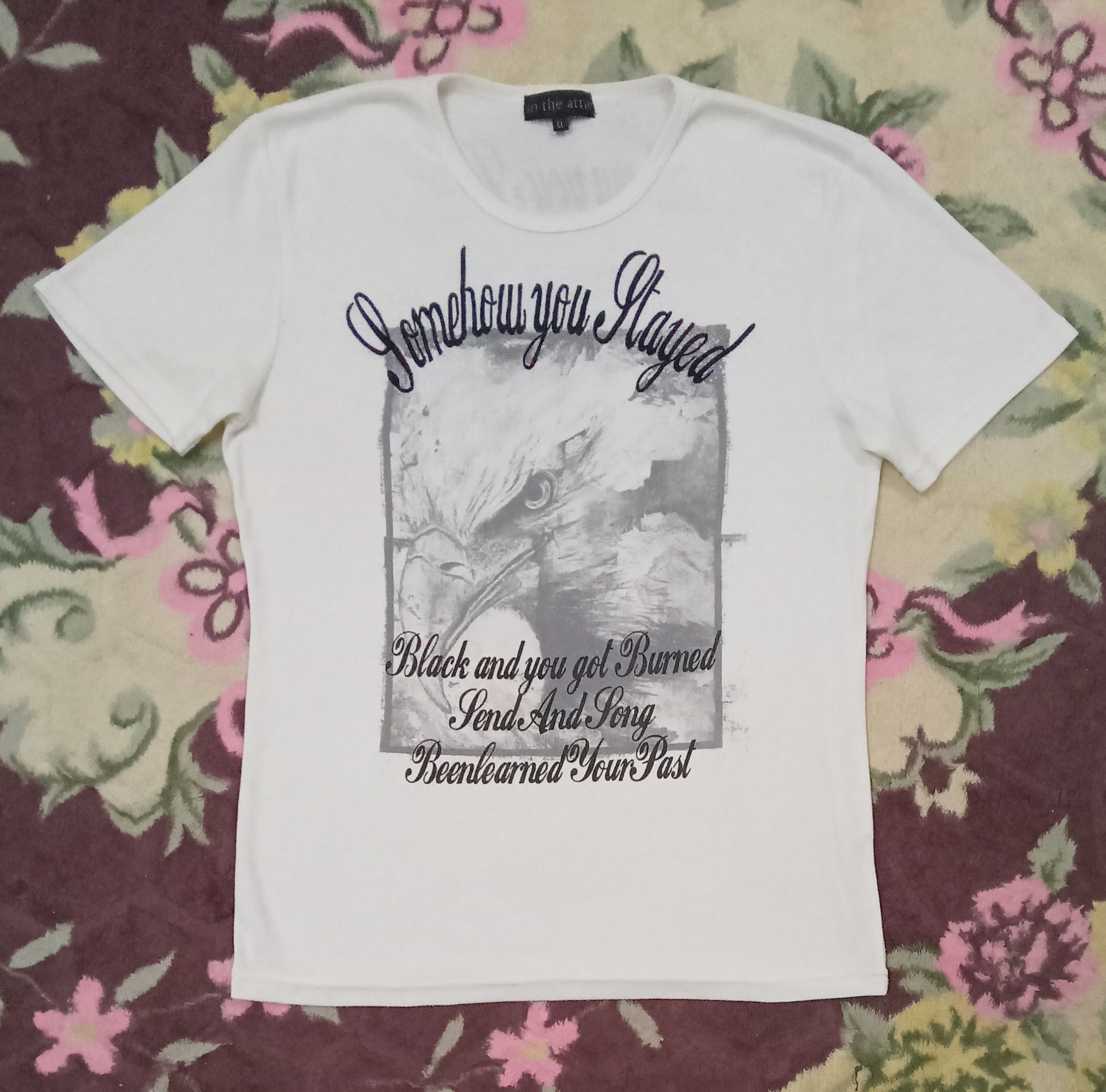 In The Attic In The Attic Somehow You Stayed T Shirt Size L / US 10 / IT 46 - 2 Thumbnail