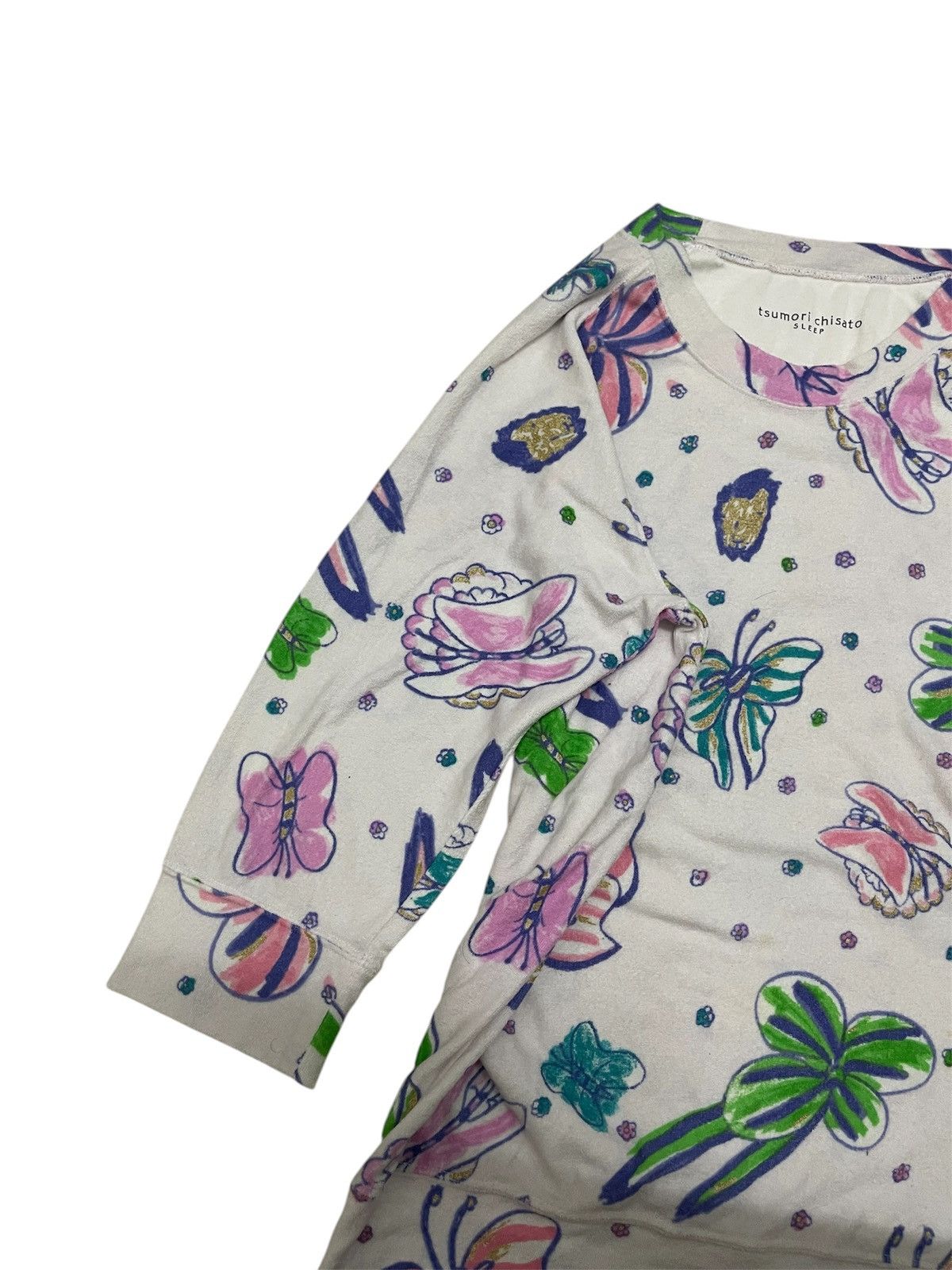 Issey Miyake Tsumori Chisato Sleep Butterfly Sketch Art Crewneck Size M / US 6-8 / IT 42-44 - 6 Thumbnail