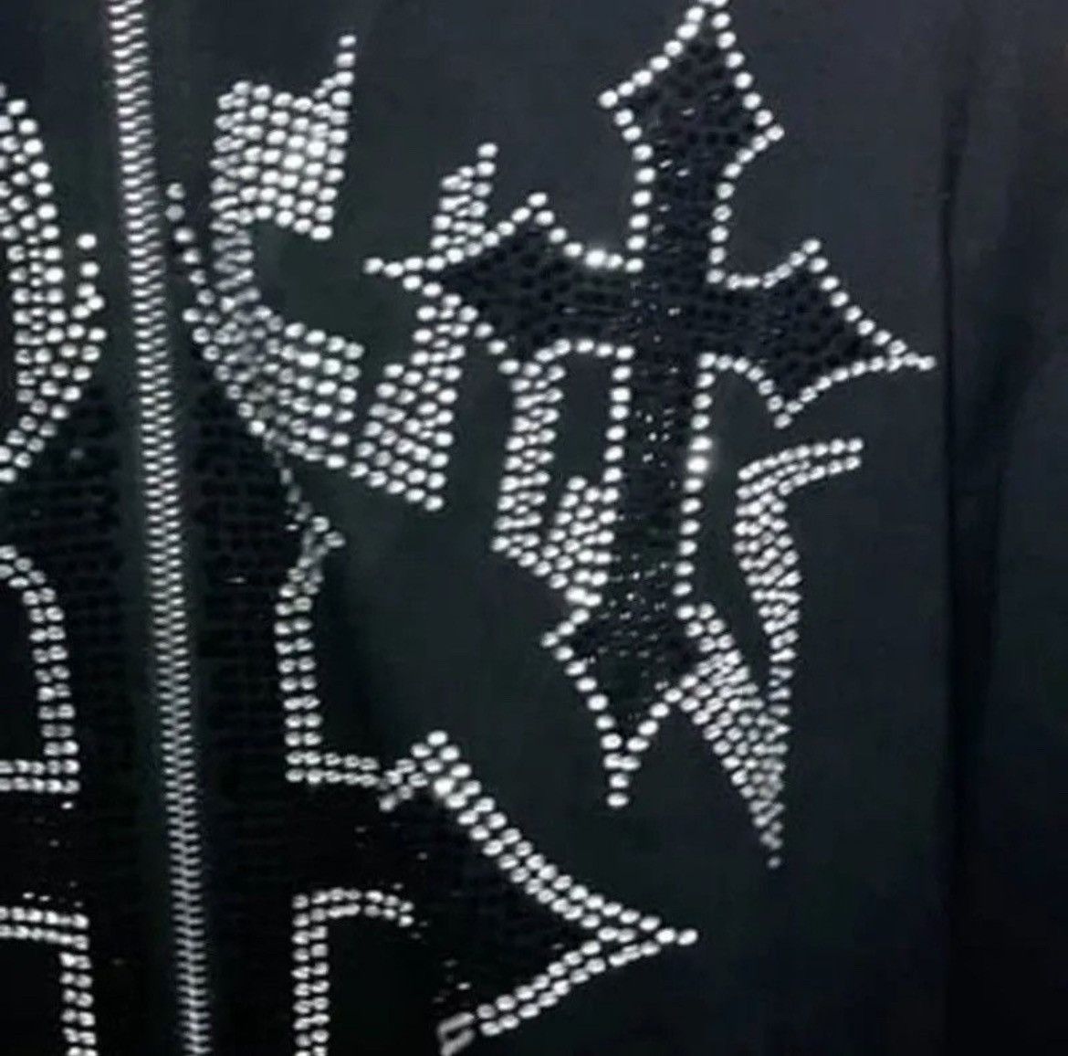 Japanese Brand Y2K Punk Gothic Zip-up Hoodie Sweatshirt Oversize Cross Web Size US L / EU 52-54 / 3 - 4 Thumbnail