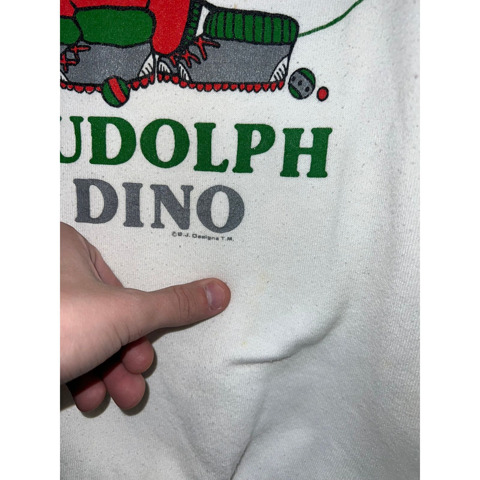 Vintage Vintage Dinosaur Sweatshirt Crewneck Rudolph Dino 90s VTG L Size US L / EU 52-54 / 3 - 5 Thumbnail