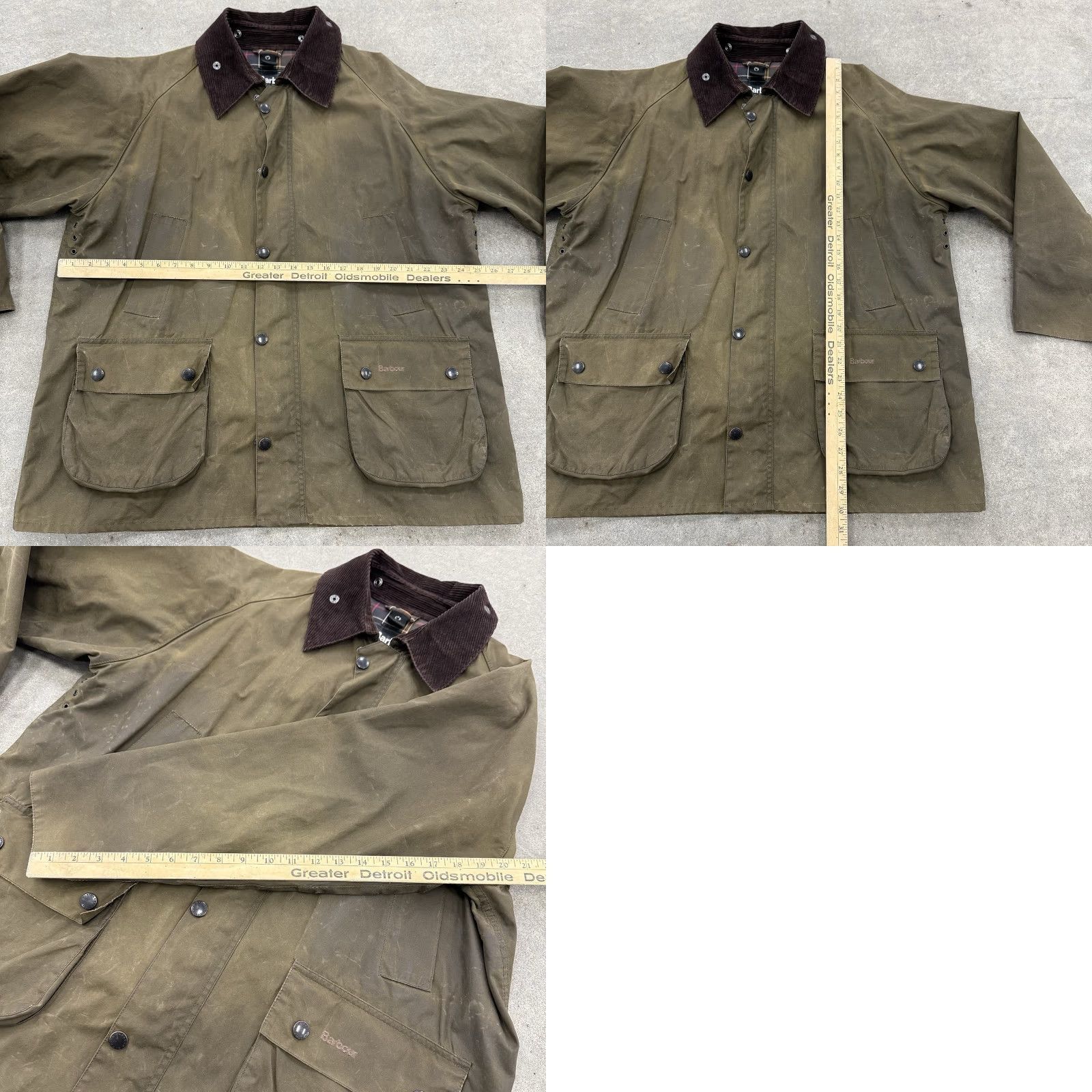 Barbour Barbour Waxed Jacket Green Bedale Solid L Outdoor Pockets Mens Regular Long Sleeve Size US L / EU 52-54 / 3 - 8 Thumbnail