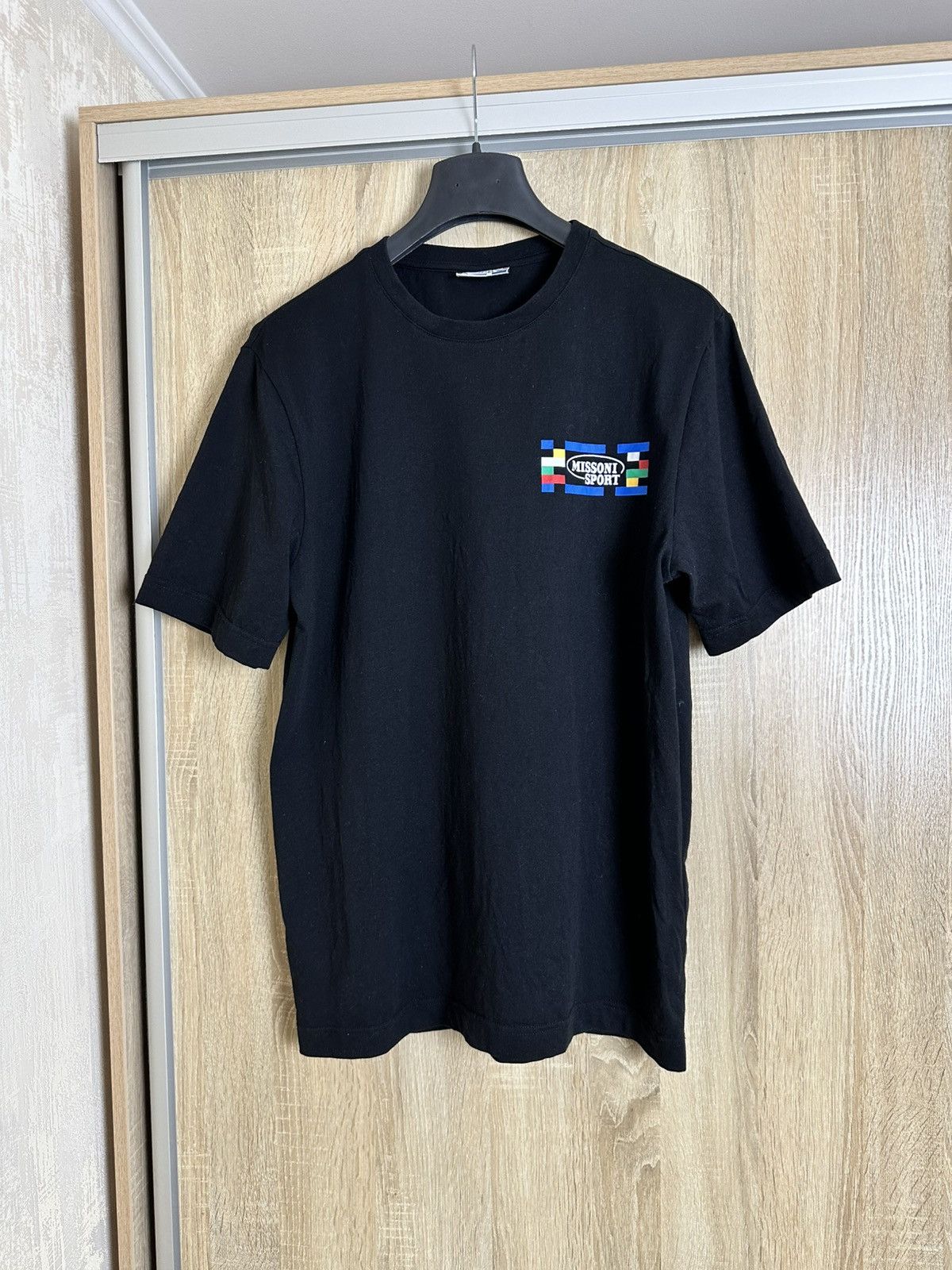 Missoni 🔥 Missoni Sport Vintage Black Logo Tee Shirt Size US XL / EU 56 / 4 - 1 Thumbnail