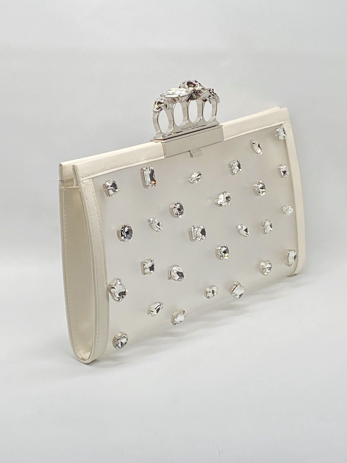 Alexander McQueen Alexander McQueen Four-Ring Knuckle Clasp Crystal clutch Size ONE SIZE - 4 Thumbnail
