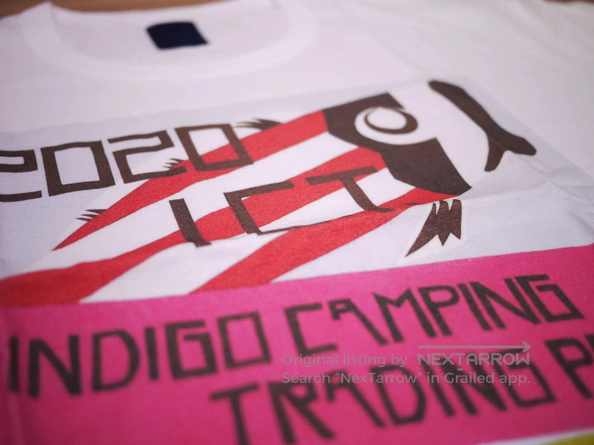 Visvim White Graphic Short Sleeve T-Shirt with Camping Print. Size US S / EU 44-46 / 1 - 8 Thumbnail
