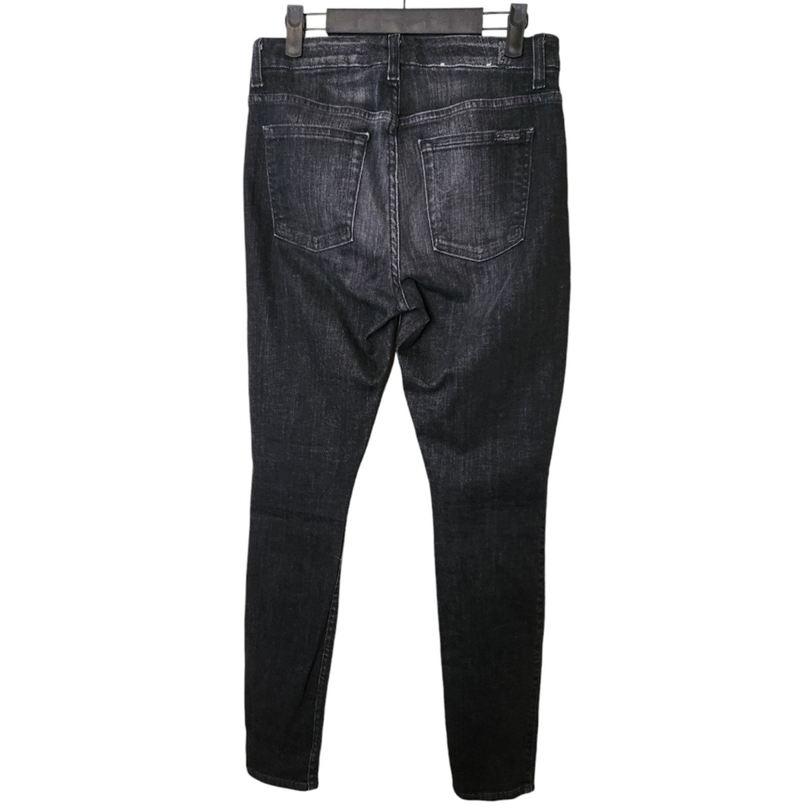 7 For All Mankind 7 For All Mankind High Waist Skinny Black Jeans 28 Size 28" / US 6 / IT 42 - 4 Thumbnail