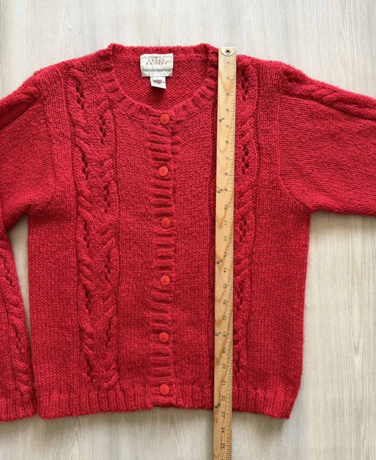 Vintage Vintage Susan Bristol Cardigan Sweater Cable Fisherman Sz S Size S / US 4 / IT 40 - 6 Thumbnail