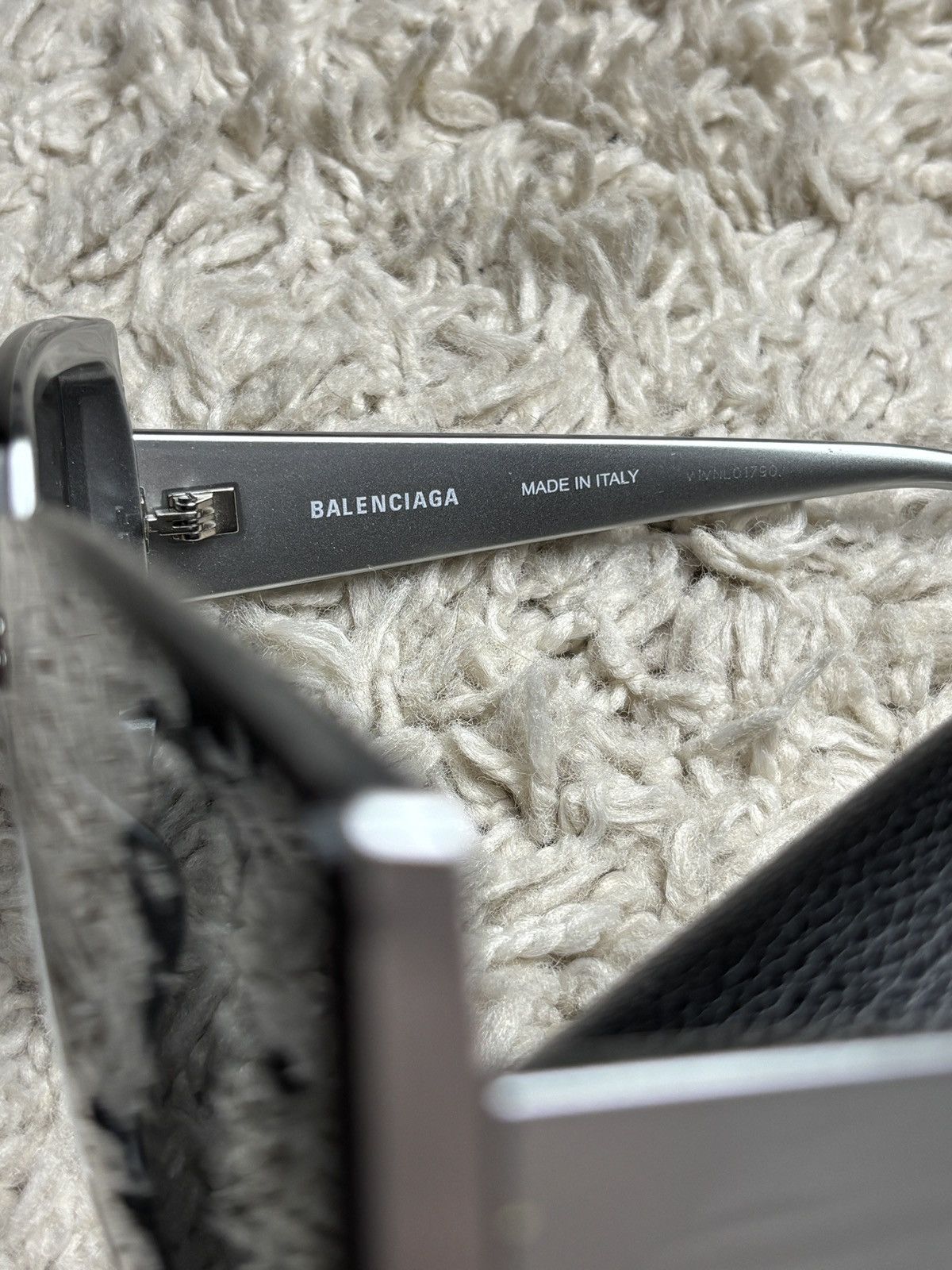 Balenciaga Balenciaga Extreme Silver Square Sunglasses Size ONE SIZE - 6 Thumbnail