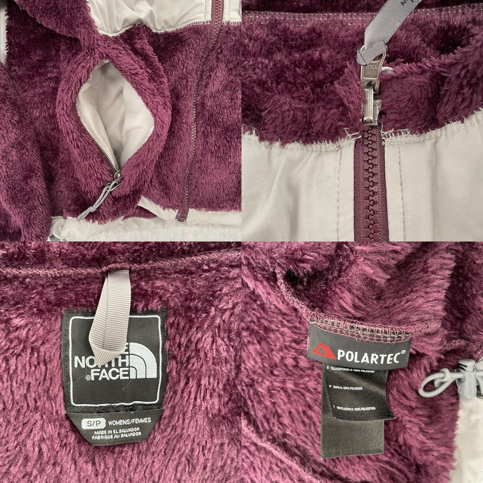 The North Face The North Face Jacket Womens Small Purple Osito Full Zip Coat Logo Embroidered Zipper The North Face Ladies S Size S / US 4 / IT 40 - 8 Thumbnail