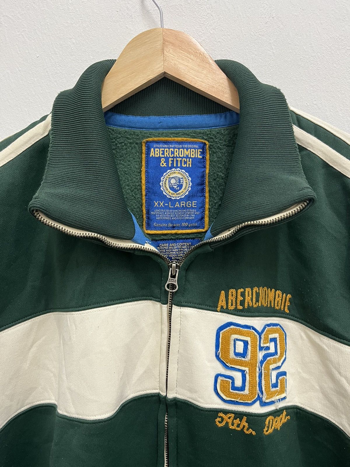 Abercrombie & Fitch Vintage Abercrombie & Fitch Ath Dept 92 Heavy Jacket Size US XXL / EU 58 / 5 - 5 Thumbnail