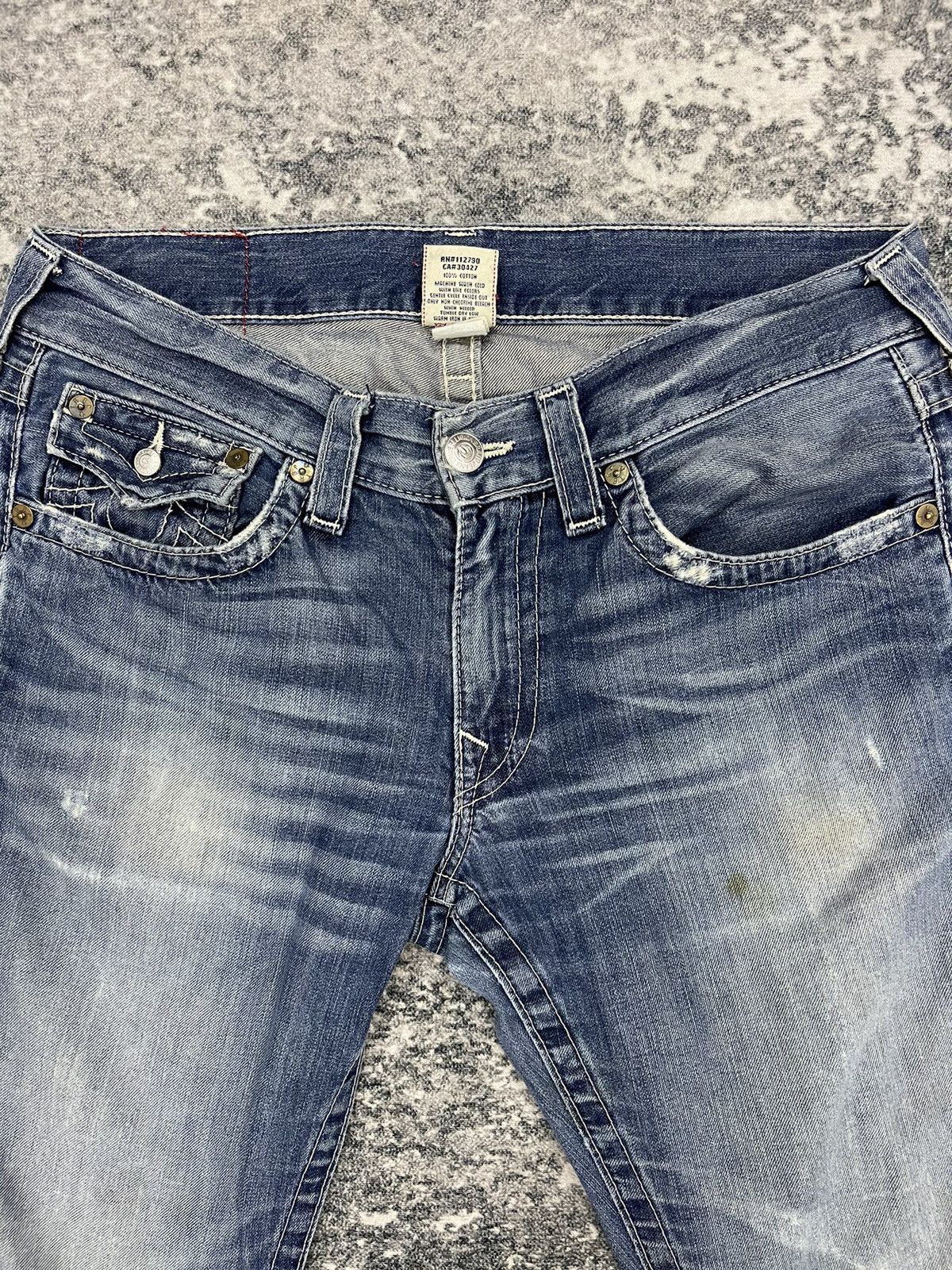 True Religion Vintage True Religion Section Ricky Distressed Denim Size US 33 - 4 Thumbnail
