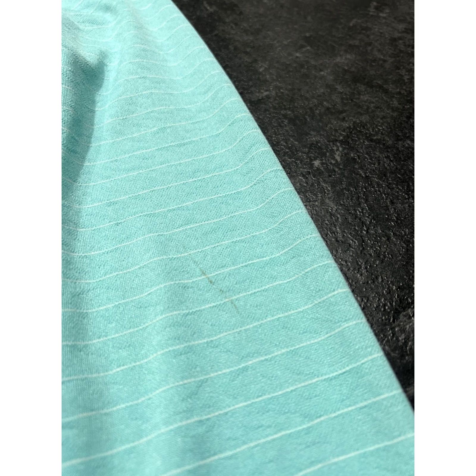 Nike Nike Dri-FIT Polo Shirt Womens M Aqua Green Stripe Long Sleeve Golf Shirt Size M / US 6-8 / IT 42-44 - 5 Thumbnail