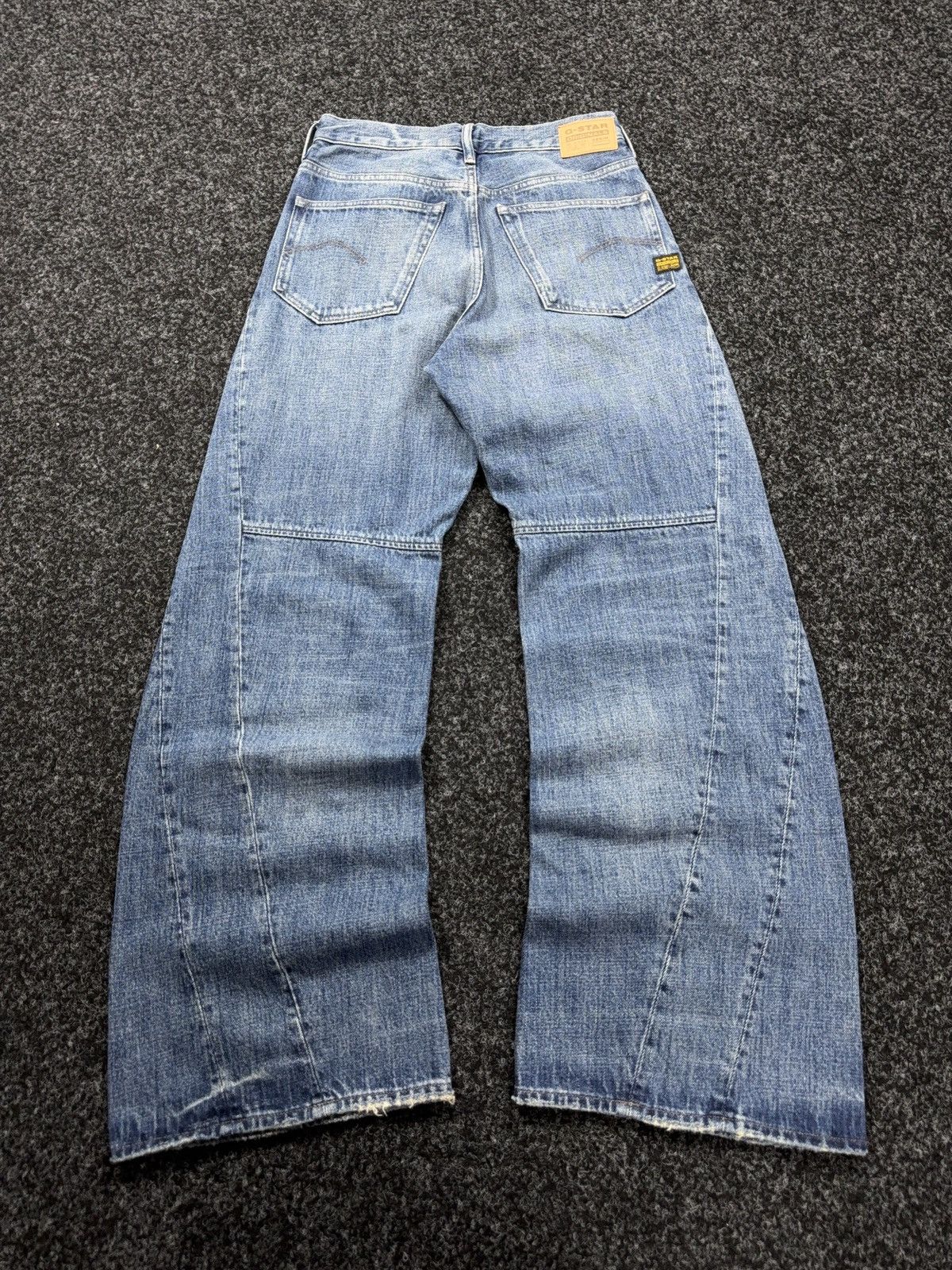 G-Star Vntg 00s G-Star RAW Contor 3D Wide Tapered Washed JeansY2K Size 25" / US 0 / IT 36 - 13 Thumbnail