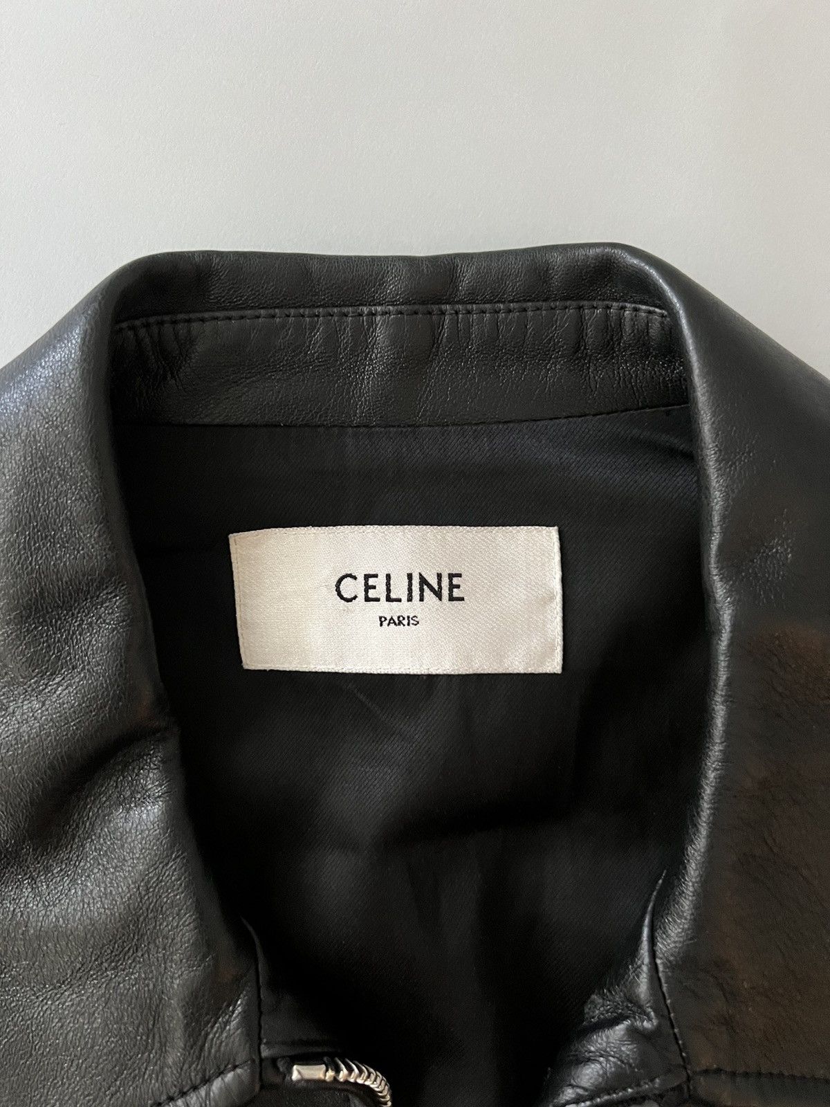 Celine $5.2k Celine Leather Blouson Jacket Size US M / EU 48-50 / 2 - 8 Thumbnail