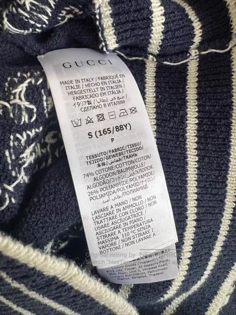 Gucci Gucci Blue cardigan coat Size S / US 4 / IT 40 - 3 Thumbnail