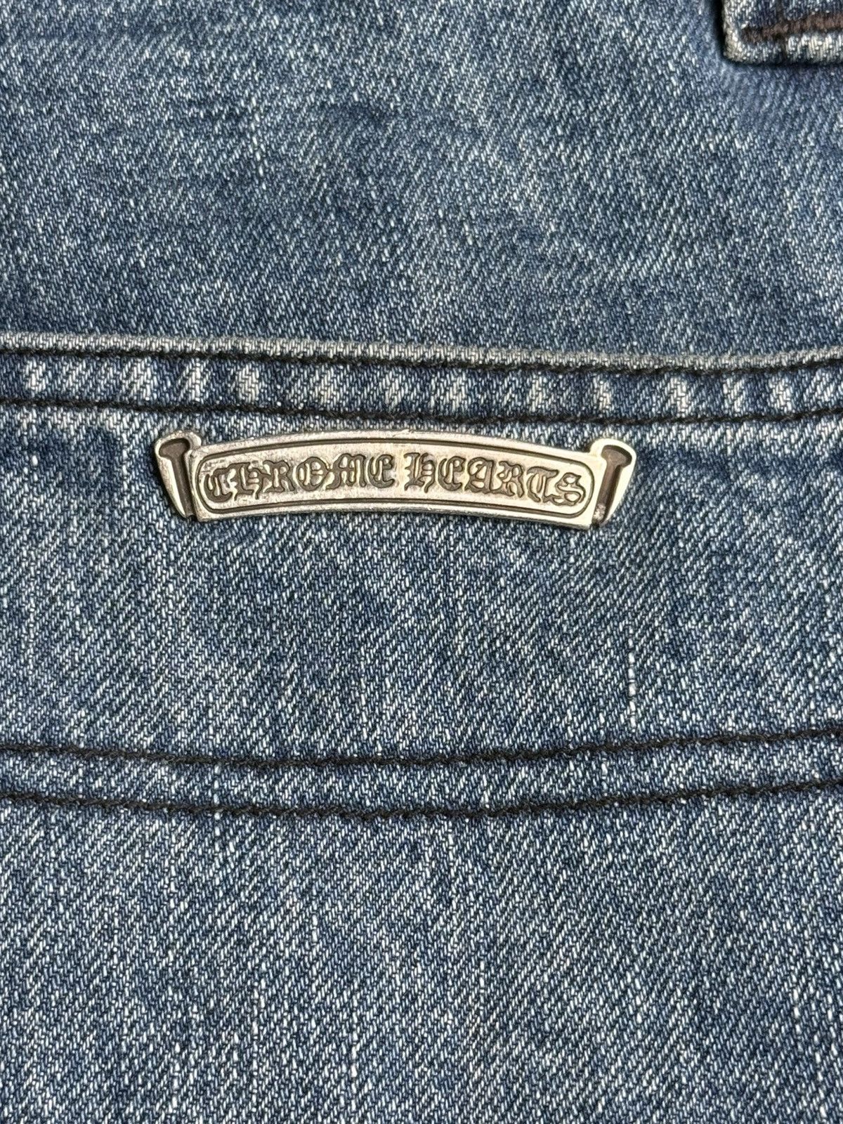 Chrome Hearts Chrome Hearts Black Cross Patch Blue Carpenter Jeans Size US 32 / EU 48 - 14 Thumbnail