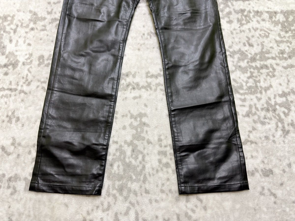 Vintage Freesoul Vintage PVC Pants Black Glossy Italian Designer Y2K Size US 26 / EU 42 - 7 Thumbnail