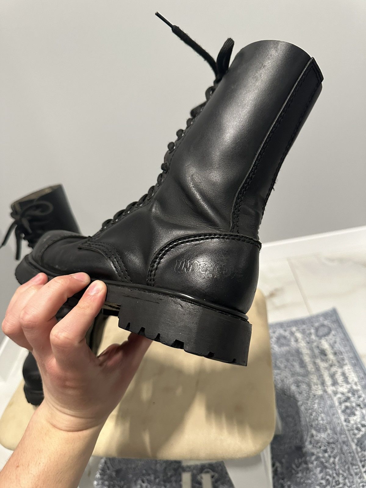 Undercover Undercover Avant Garde Vintage Leather Boots Steel Toe Size US 5 / EU 37 - 17 Thumbnail