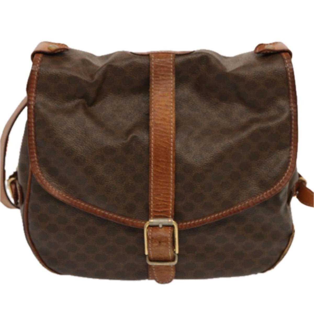 Celine CELINE Macadam Canvas Shoulder Bag Pvc Brown Size ONE SIZE - 2 Thumbnail