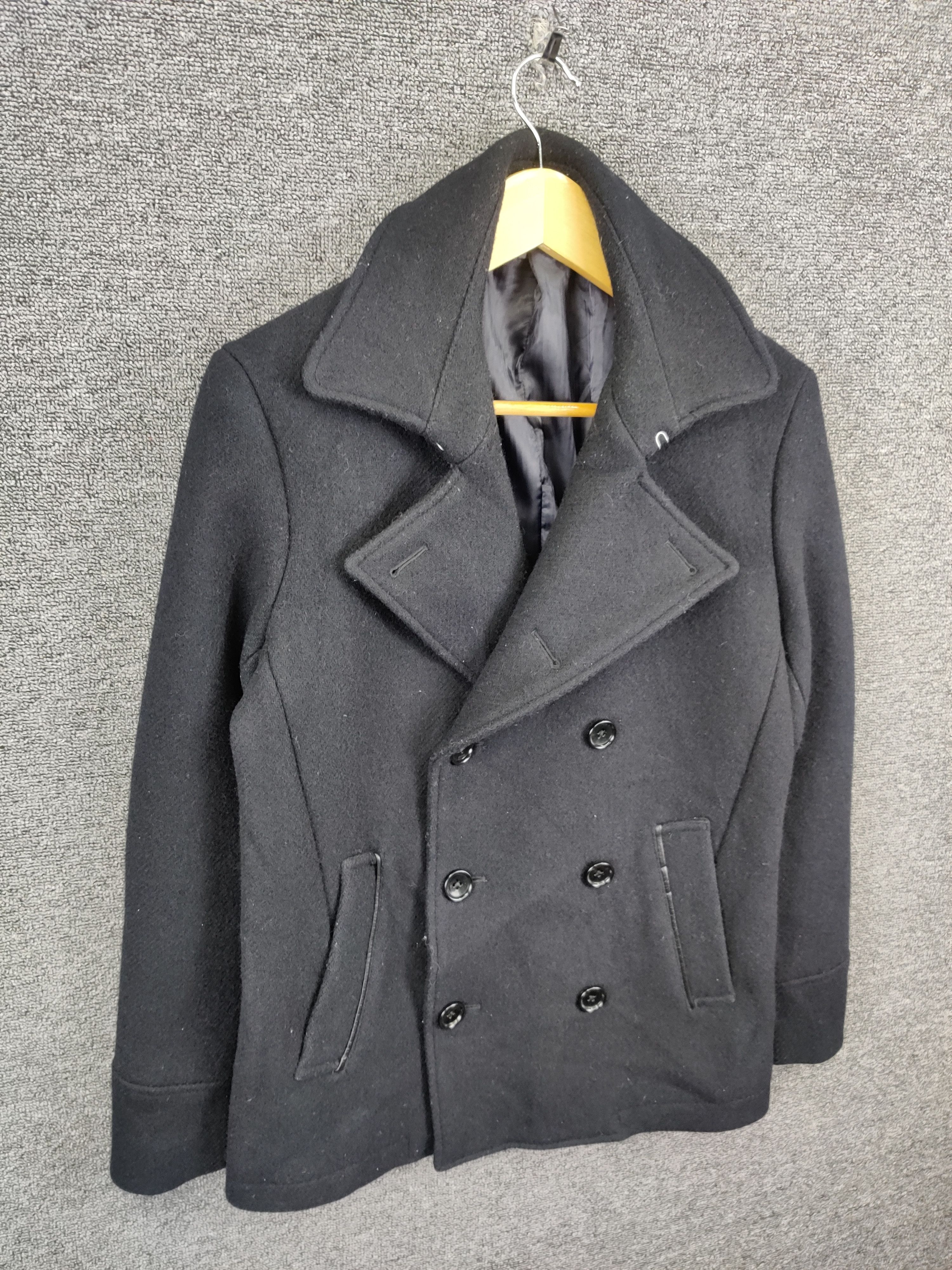 Tornado Mart Zero By Tornado Mart Wool Double Breasted Coat Size US M / EU 48-50 / 2 - 5 Thumbnail