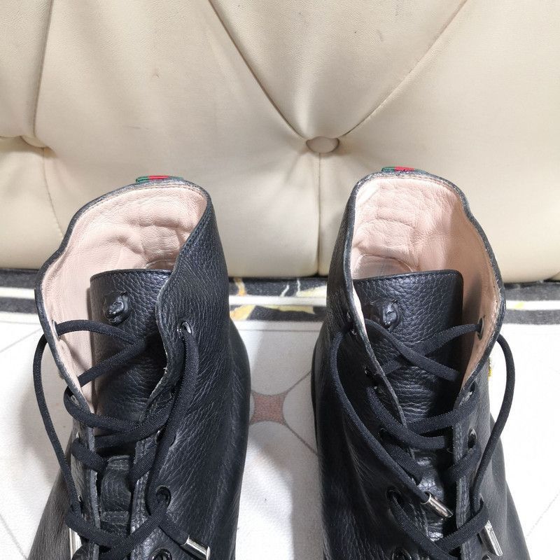 Gucci Gucci Black Tiger Head High-Top Sneakers - Size US 12 / EU 45 - 4 Thumbnail