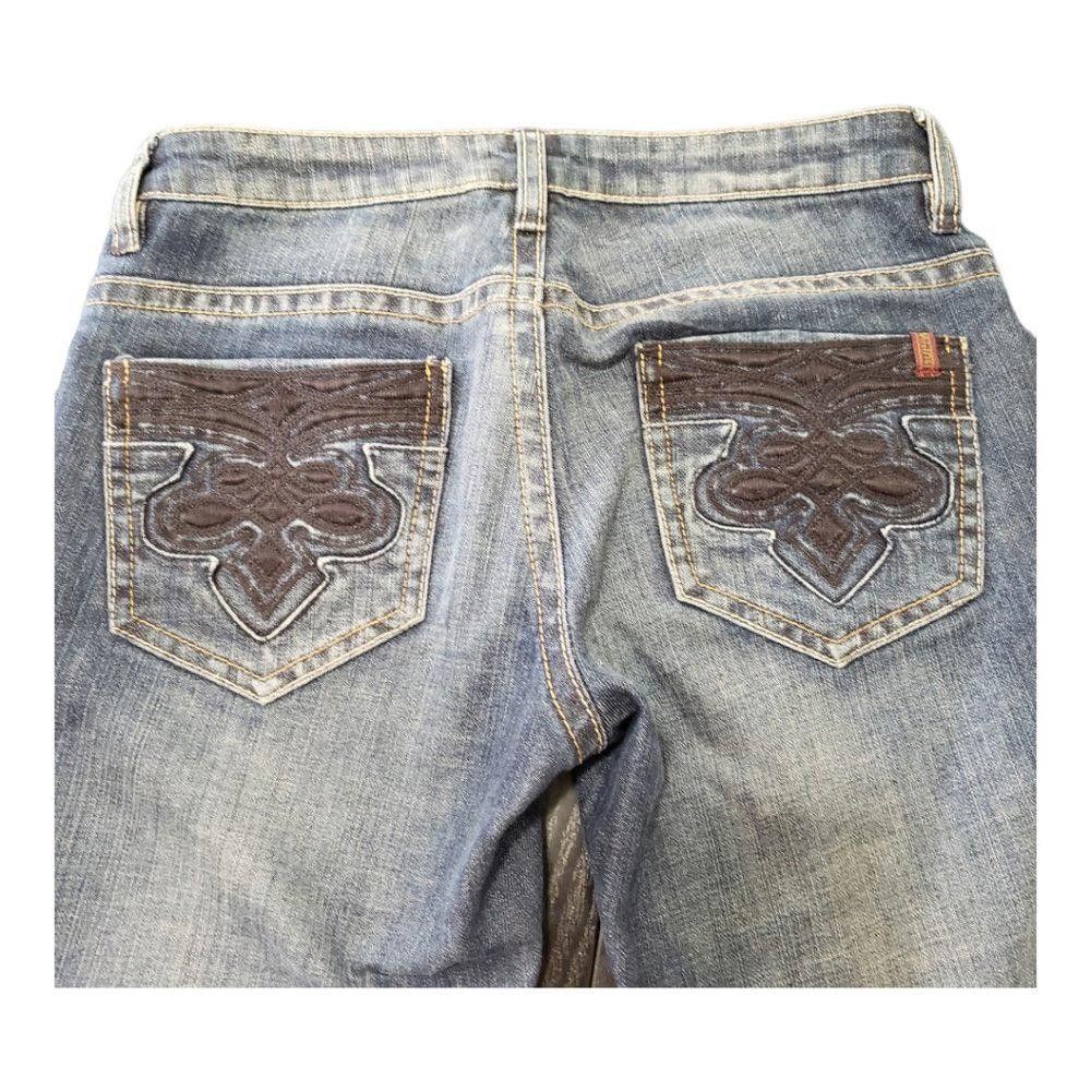 Buffalo David Bitton CT143 Buffalo Blue Skinny Ladies Jeans Size 27 Size 27" / US 4 / IT 40 - 2 Thumbnail
