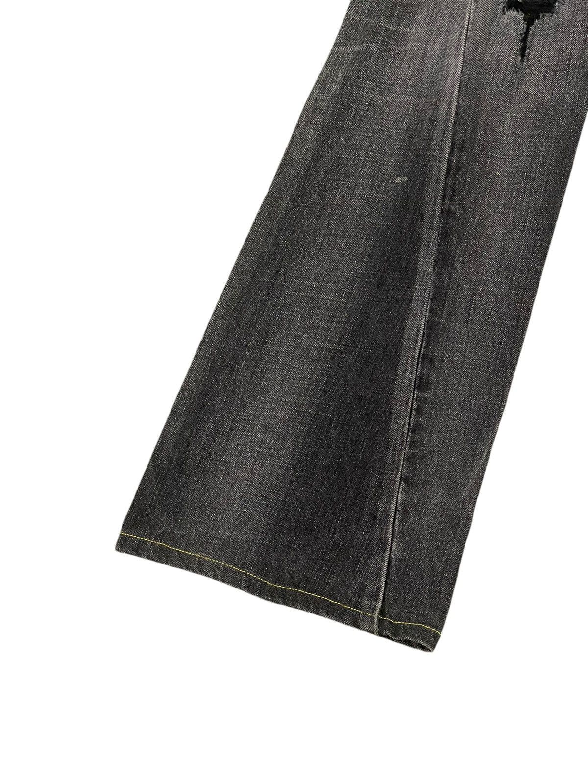 Japanese Brand Flare Jeans Lee Japan Faded Distress Boot Cut 8🟦9 Size US 30 / EU 46 - 5 Thumbnail
