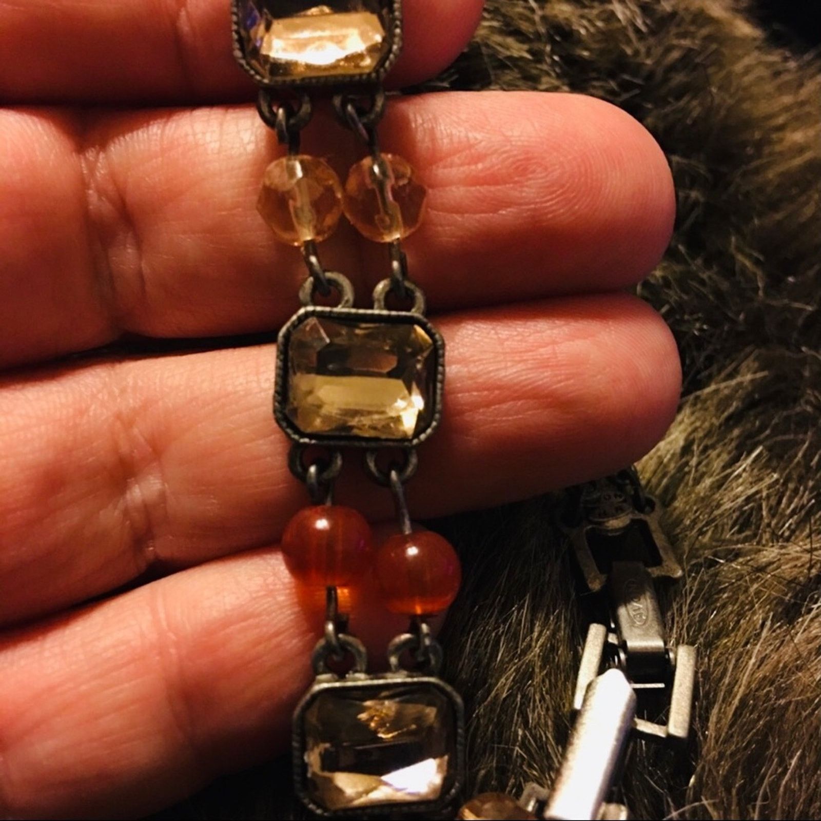 Vintage Vintage Avon faceted stone & bead bracelet Size ONE SIZE - 3 Thumbnail
