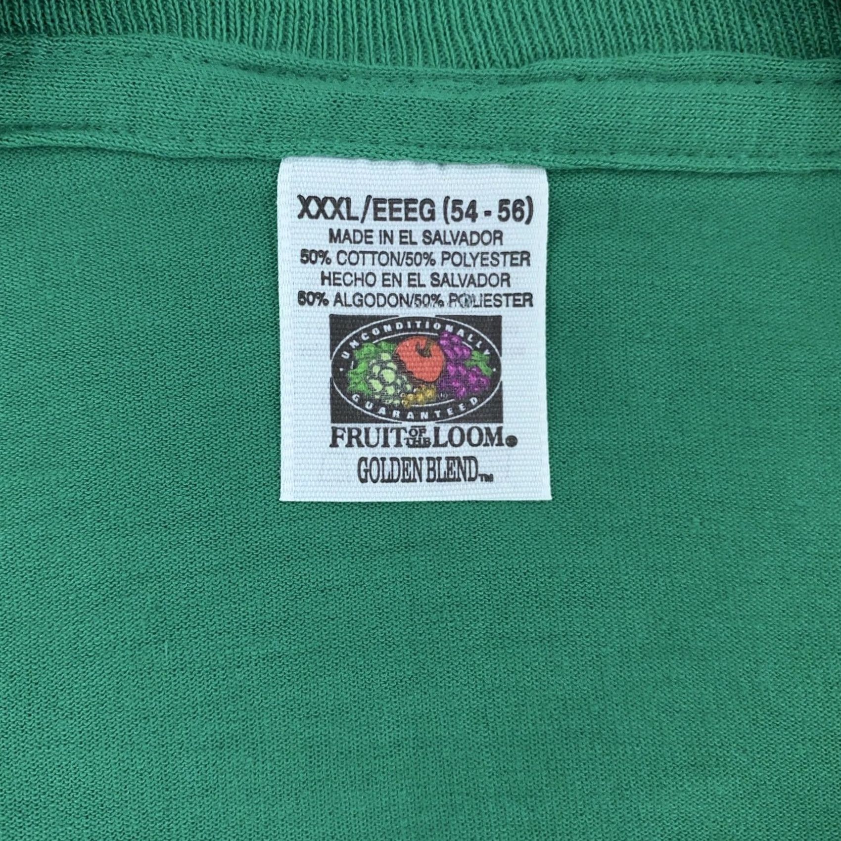 Fruit Of The Loom Fruit of the Loom T-Shirt Green Pocket XL Crew Neck Short Sleeve Solid Cotton Polyester Men Crewneck Pocket Tee Size US XL / EU 56 / 4 - 7 Thumbnail