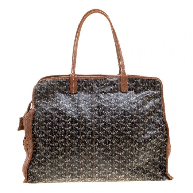 Goyard GOYARD Goyardine Sac Hardy Pet Carrier PM in Black and Brown Size ONE SIZE - 2 Thumbnail