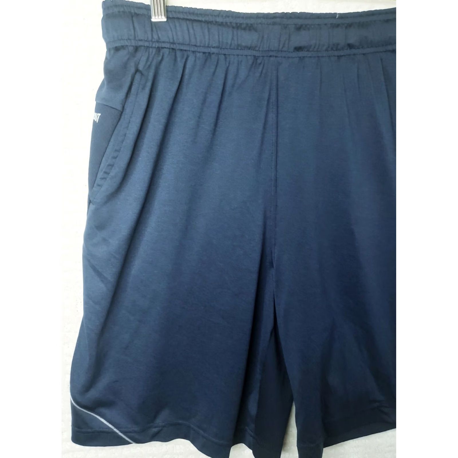 Tapout TAPOUT WWE 9" Stretch Training Shorts Mens L Solid Navy Blue Pockets Drawstring Size US 34 / EU 50 - 3 Thumbnail
