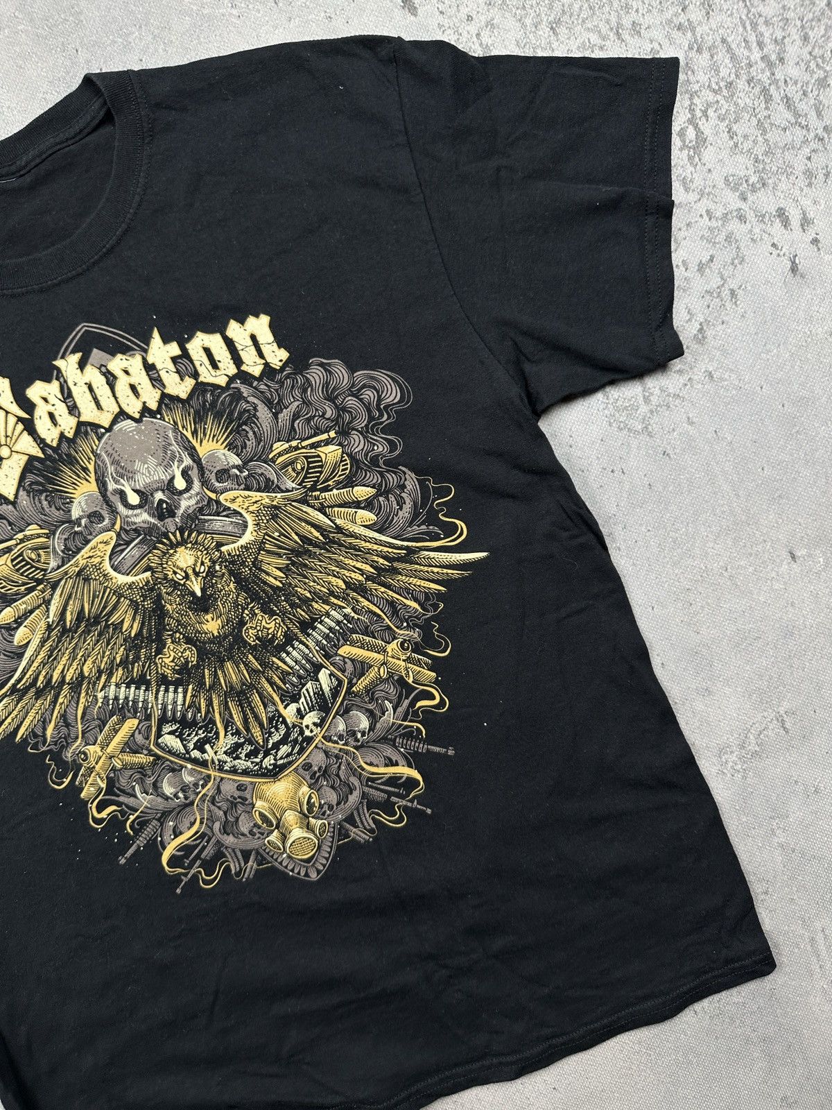 Band Tees Vintage Sabaton Band Tee Y2K Metal Goth Graphic T Shirt 00s Size US M / EU 48-50 / 2 - 4 Thumbnail