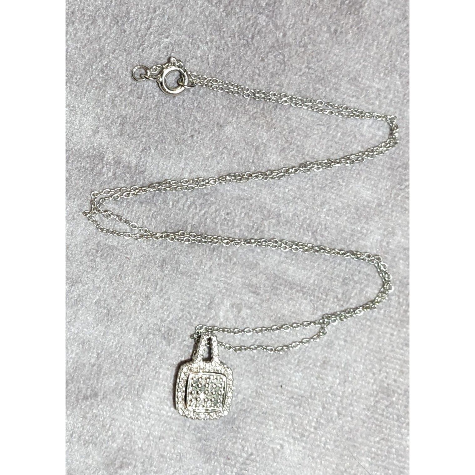 Other Elegant Glam Silver Gemmed Pendant Necklace Size ONE SIZE - 13 Thumbnail