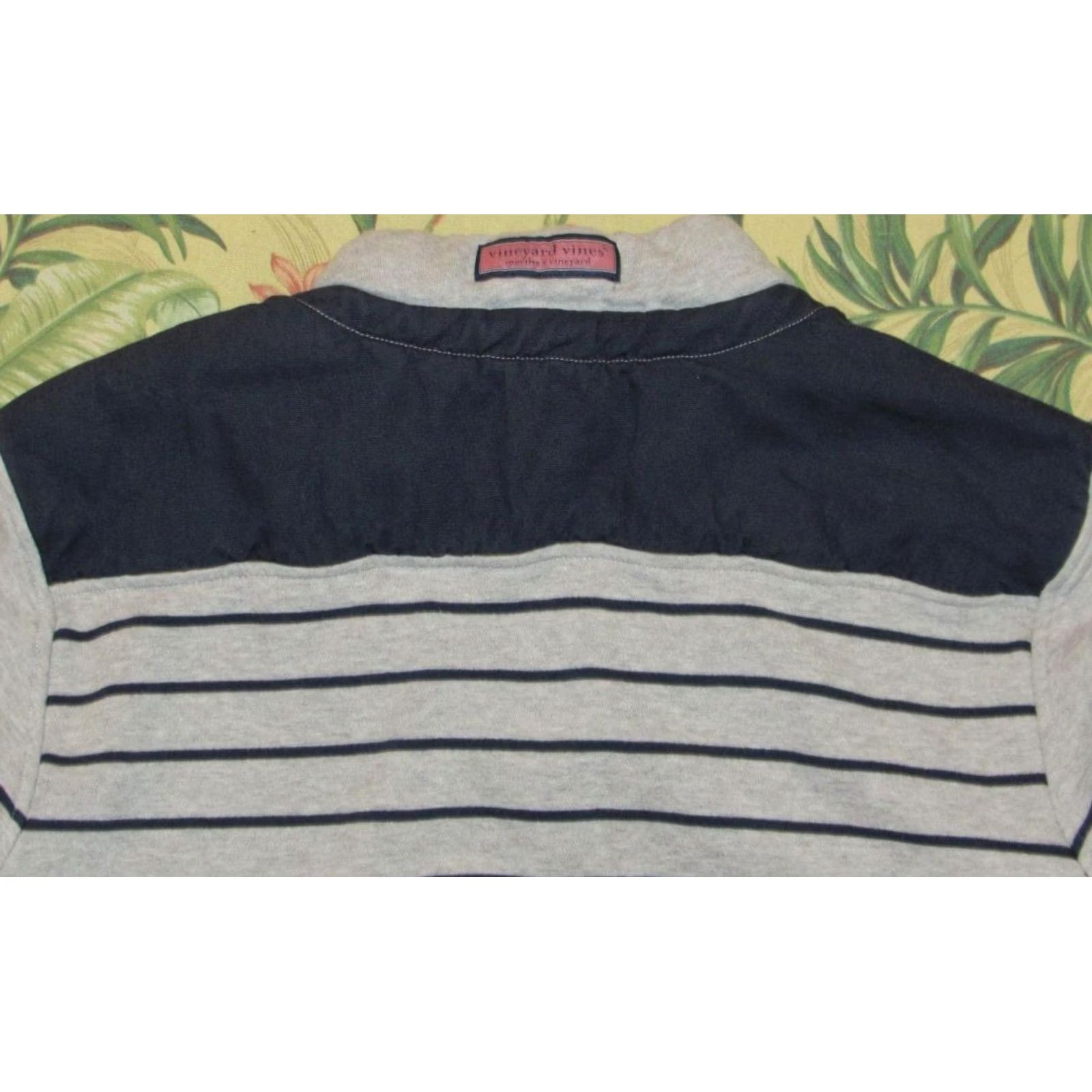 Vineyard Vines VINEYARD VINES Grey Blue 1/4 Zip Shep Sweater Small S Mens Pullover Cardigan Sweater Grey/Blue Size US S / EU 44-46 / 1 - 3 Thumbnail