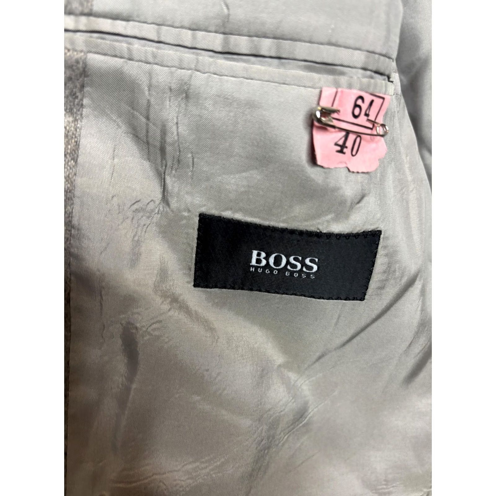 Hugo Boss Hugo Boss Blazer Mens 40 Gray Cashmere Sport Coat Made In USA Classic Jacket Size 40R - 4 Thumbnail