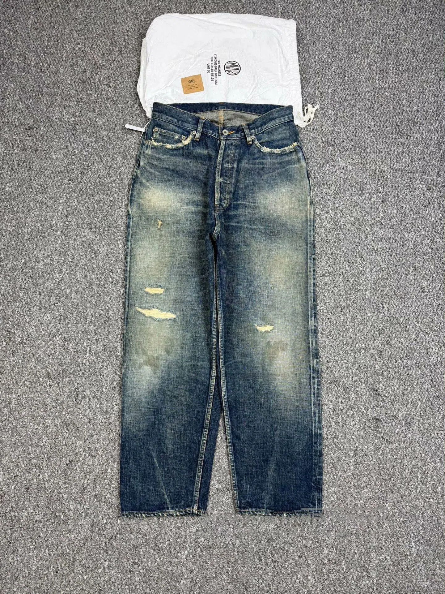 Madness madness distressed denim pants for casual styling. Size US 32 / EU 48 - 1 Thumbnail