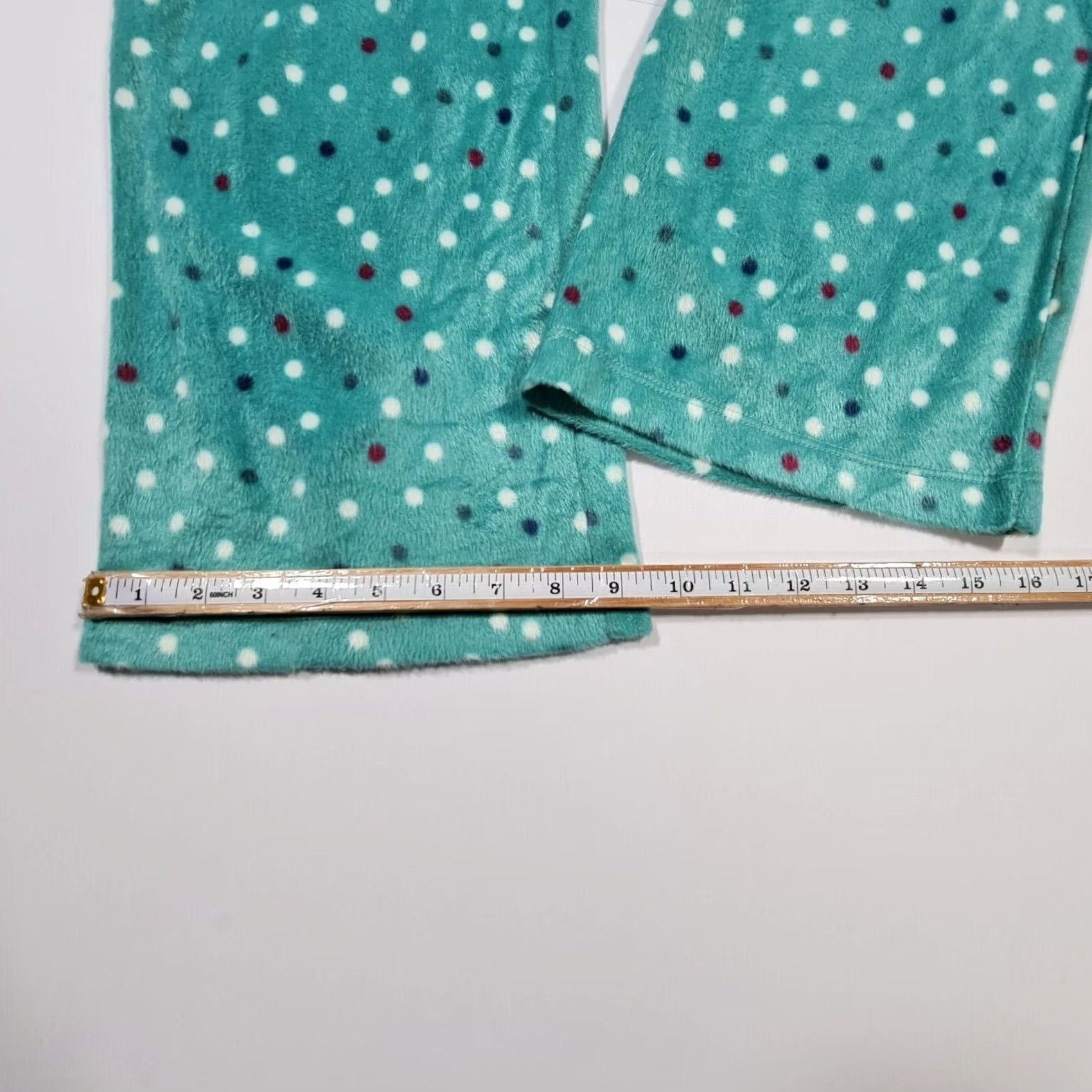 Vintage Maidenform Pants Womens L Pyjama Set Ivory Top Green Polka Dot Size L / US 10 / IT 46 - 6 Thumbnail