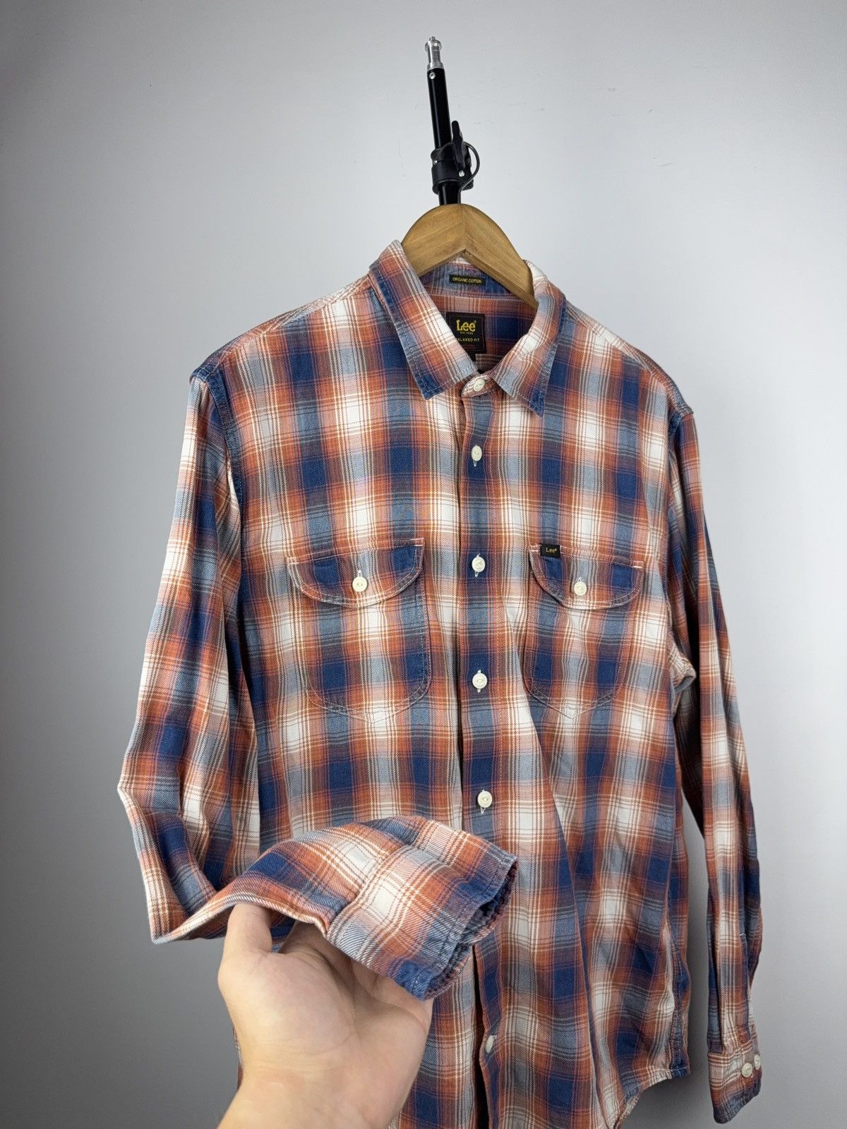 Lee Vintage 00s Retro Lee Cowboy Western Y2K Plaid pattern Size US M / EU 48-50 / 2 - 5 Thumbnail