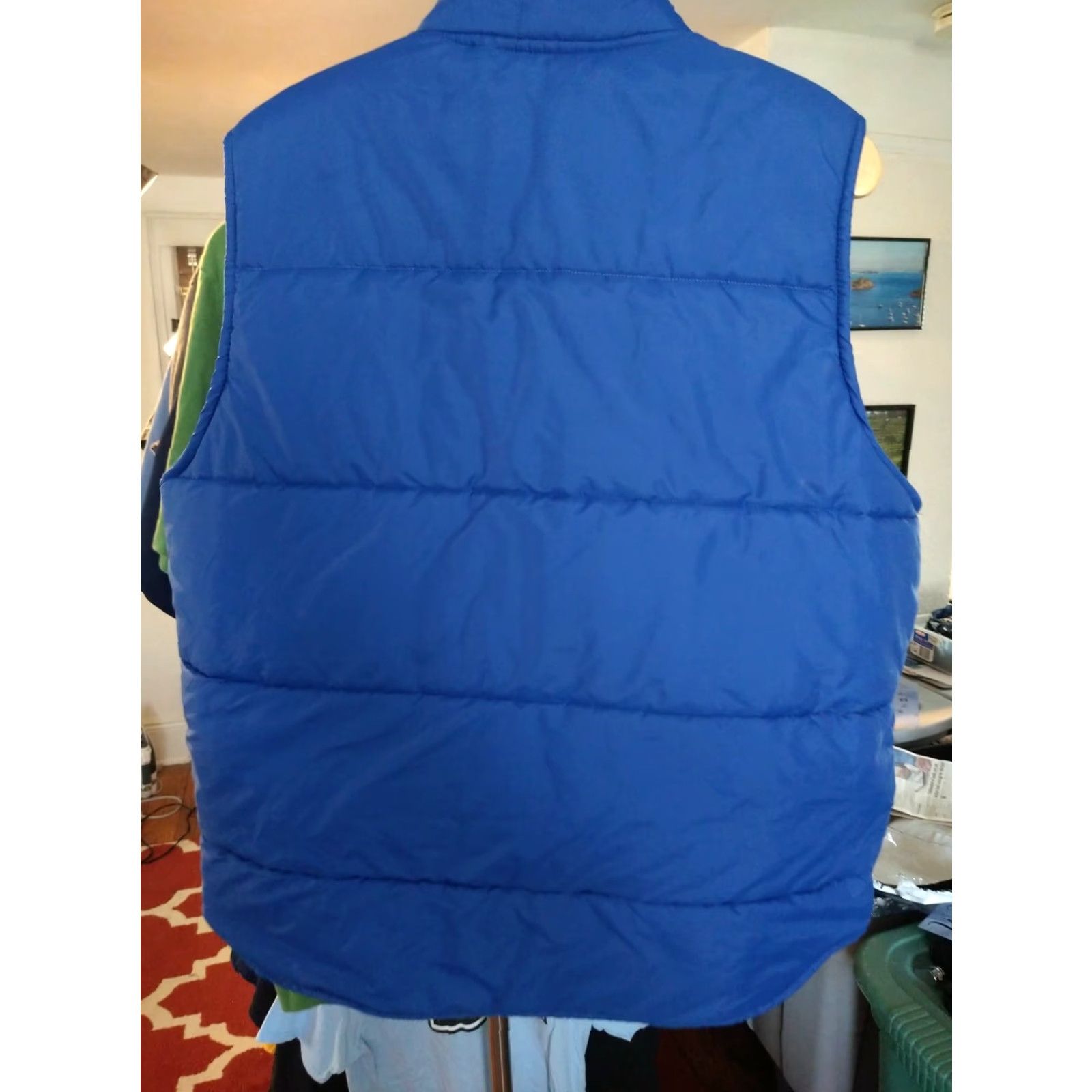 Vintage VINTAGE Arm & Hammer Nylon Vest L blue Mens Vest Quilted Nylon Zip Buttons Size US L / EU 52-54 / 3 - 4 Thumbnail