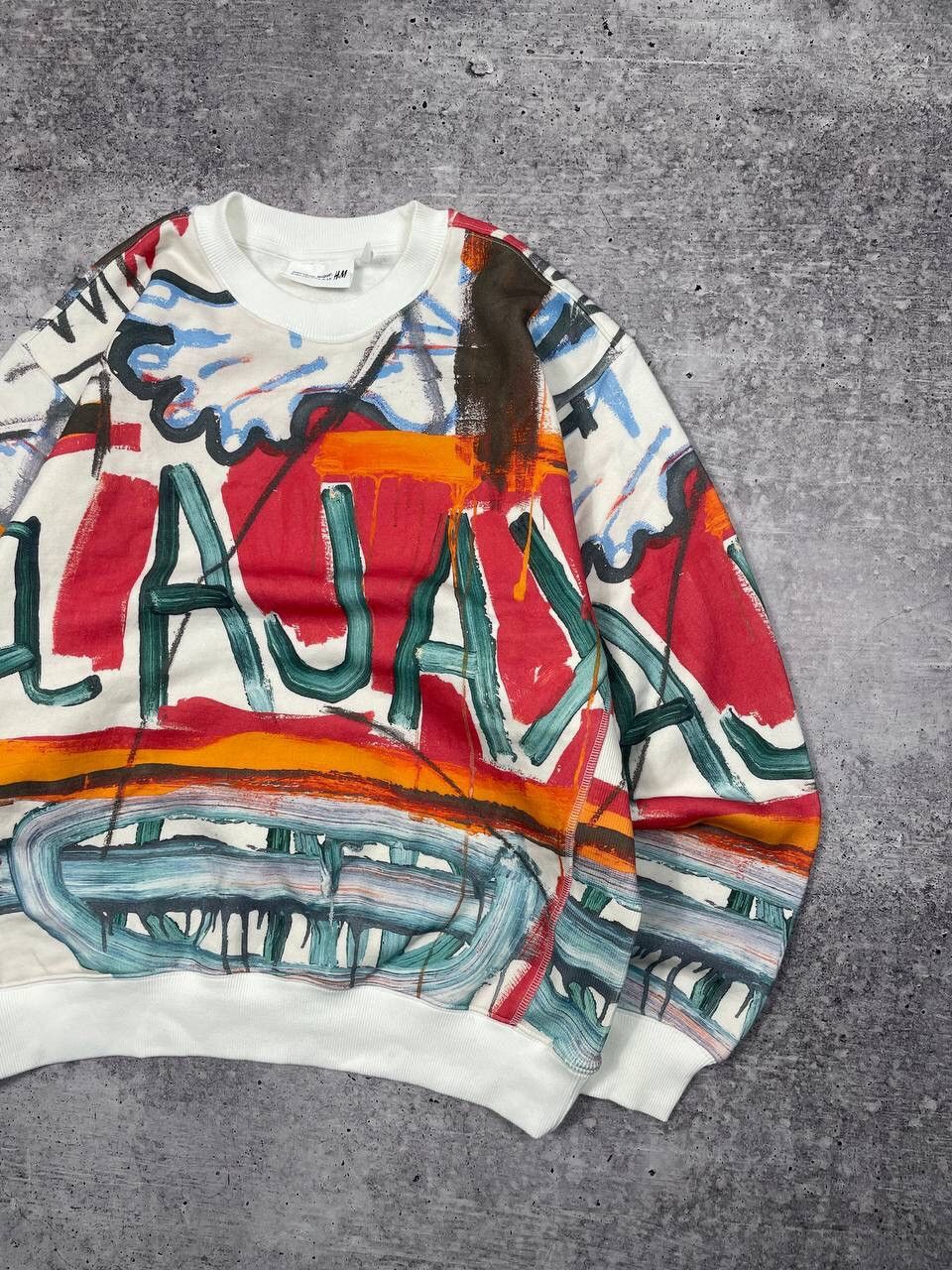 H&M × Jean-Michel Basquiat × Who Decides War Who Decides War H&M Printed Sweatshirt Y2K Size US M / EU 48-50 / 2 - 3 Thumbnail