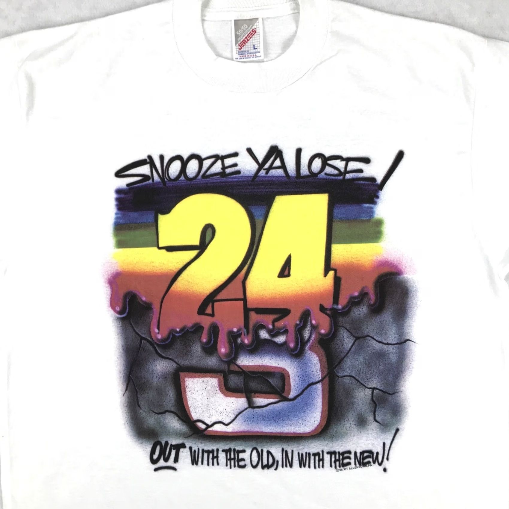 NASCAR VINTAGE 90s NASCAR HENDRICK MOTORSPORTS JEFF GORDON #24 T-Shirt LARGE racing Men Size US L / EU 52-54 / 3 - 4 Thumbnail