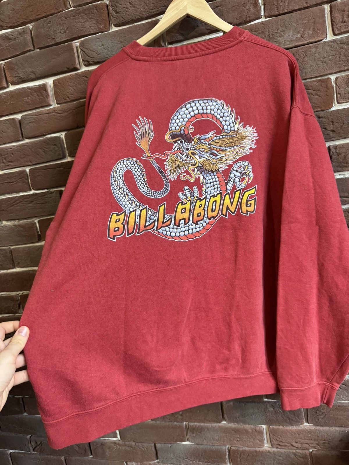 Billabong Vintage 90s Billabong Dragon Japanese Surfboards Hoodie rare Size US L / EU 52-54 / 3 - 12 Thumbnail