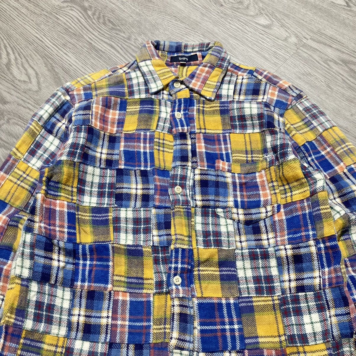 Sugar Cane 2000s Ships Patchwork Madrass Heavy Weight Button Up Shirt Size US S / EU 44-46 / 1 - 2 Thumbnail
