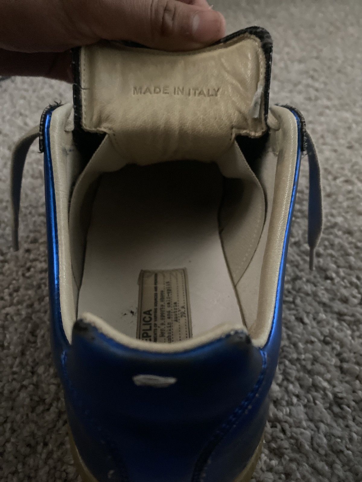 Maison Margiela MAISON MARGIELA GATS replica blue METALLIC Size US 9 / EU 42 - 10 Thumbnail